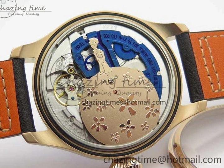 MIROTIME 1227 Big Pilot Real PR IW502701 RG YLF 1:1 Best Edition Blue Dial On Calfskin Strap A Classic 7225